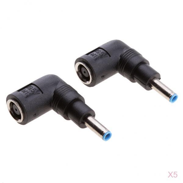 5x2 Pieces DC 7.4 *5.0mm to 4.5*3.0mm 90 Right Angled Adapter