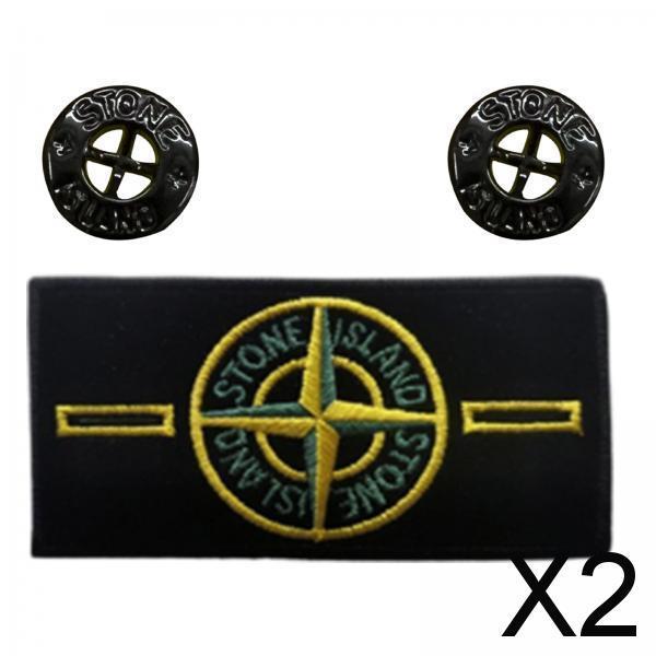 2xEmbroidery Sticker Badge DIY Decorative Applique for Backpacks Clothing Hats Classic