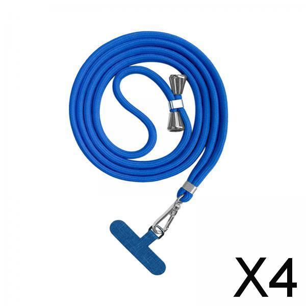 4xPhone Lanyard Crossbody Safety Tether Tab System for Hiking Climbing Cycling Blue