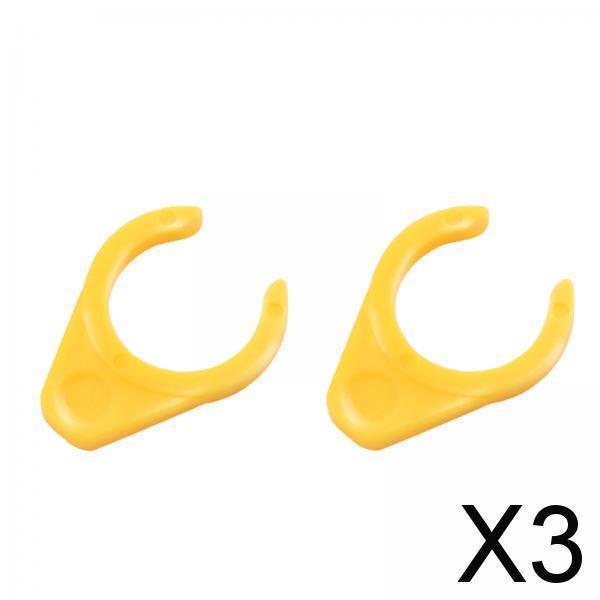 3x2Pcs Quick Release Lock Durable Bike Pedal Protection Buckle Lock Protection Yellow