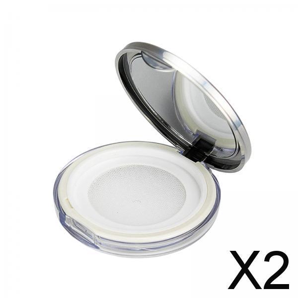2xPowder Box Portable Dispenser Case 3G Powder Case Plastic for Home Travel