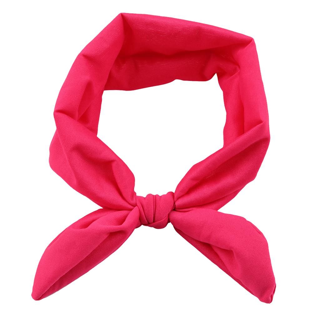 Baby Toddler Girls Kids Bow Knot Turban Headband Hair Band Headwrap Rose