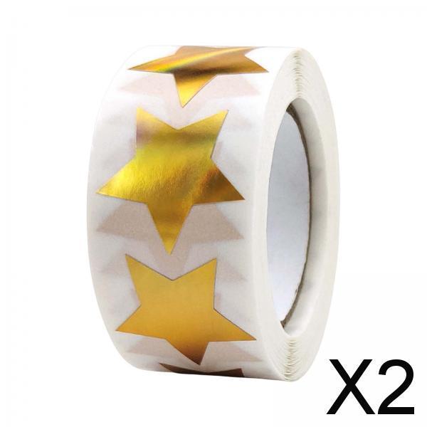 2x500x Star Stickers DIY Stickers Self Adhesive Envelope Stickers for Birthday style F