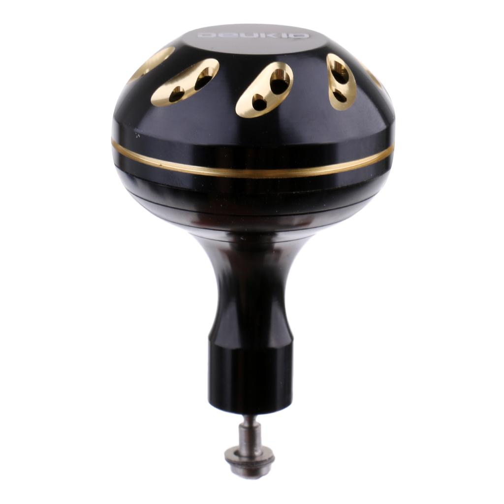 Spinning Fishing Reel Handle Power Knob Replacement Handle Grip Black Gold