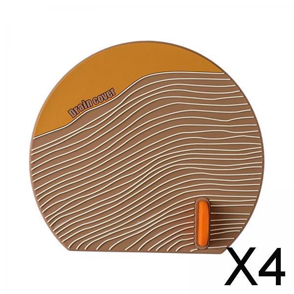 4xSealing Drain Cover Gadget Anti Blocking for Household Bathroom Restroom Coffee