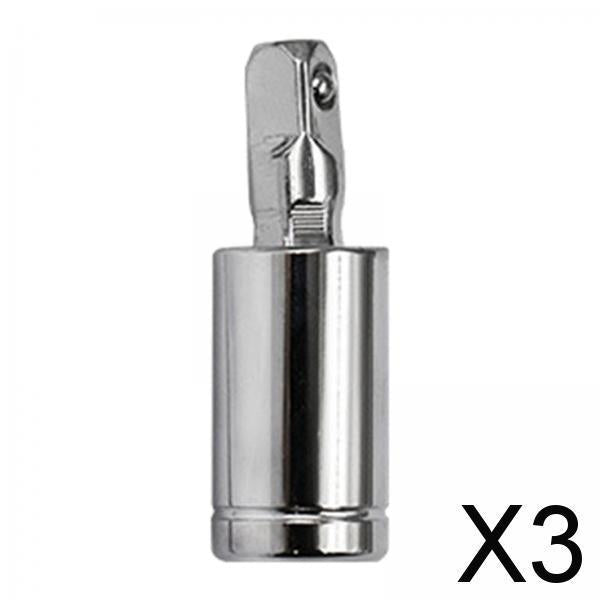 3xImpact Grade Universal Joint Swivel Socket Adapter Spring Loaded Durable 1/4