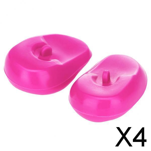4x2 Pieces Ear Cover Protector Waterproof Ear Caps Hair Salon Coloring  Pink