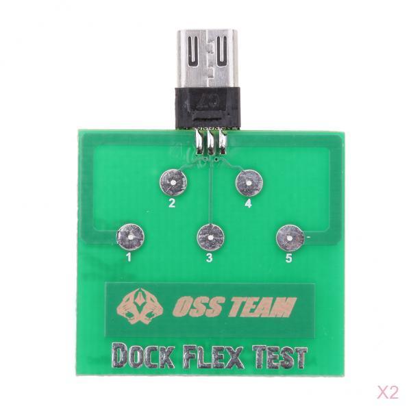 2 X Micro USB 5 Pin PCB Board for Android Battery Charging Dock Flex Test