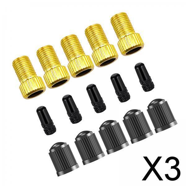 3xPresta to Schrader Valve Adapter Bike Pump Converter Car Accessories Bicycle Plastic Presta Hat