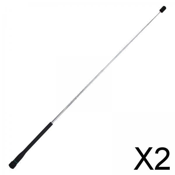 2xWalkie Talkie Radio Telescopic Antenna 13cm-48cm Long Antenna for UV-9R Plus