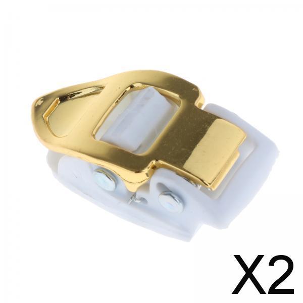 2xInline Roller Skate Spider Buckle Mounting for Skiing Ice Skates Accessories white aureate