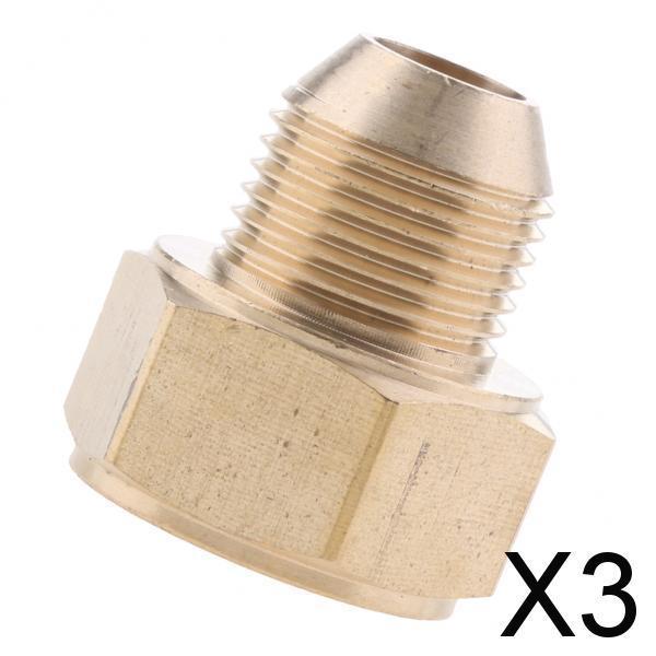 3xPressure Washer Swivel Brass Hose Adapter Connector 22mm F to 18mm M