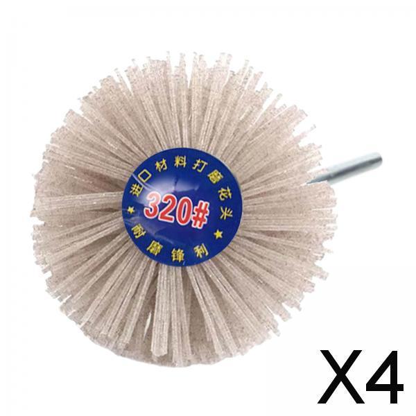 4xGrinding Nylon Wheel Brush Wire Brush Wheel Cup Brush for Polishing 320 Grit