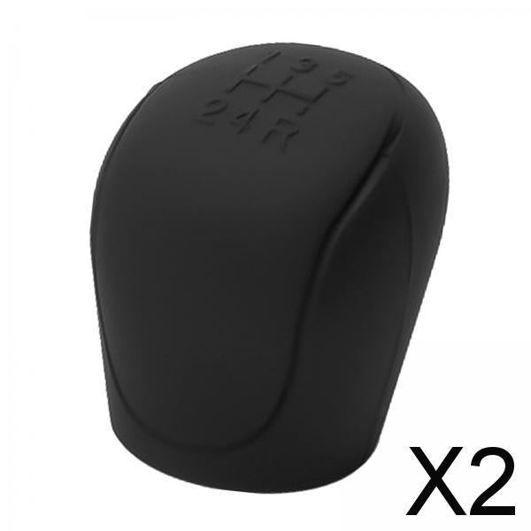 2xGear Shift Knob Cover Replacement Protector for Ford Focus Transit Black