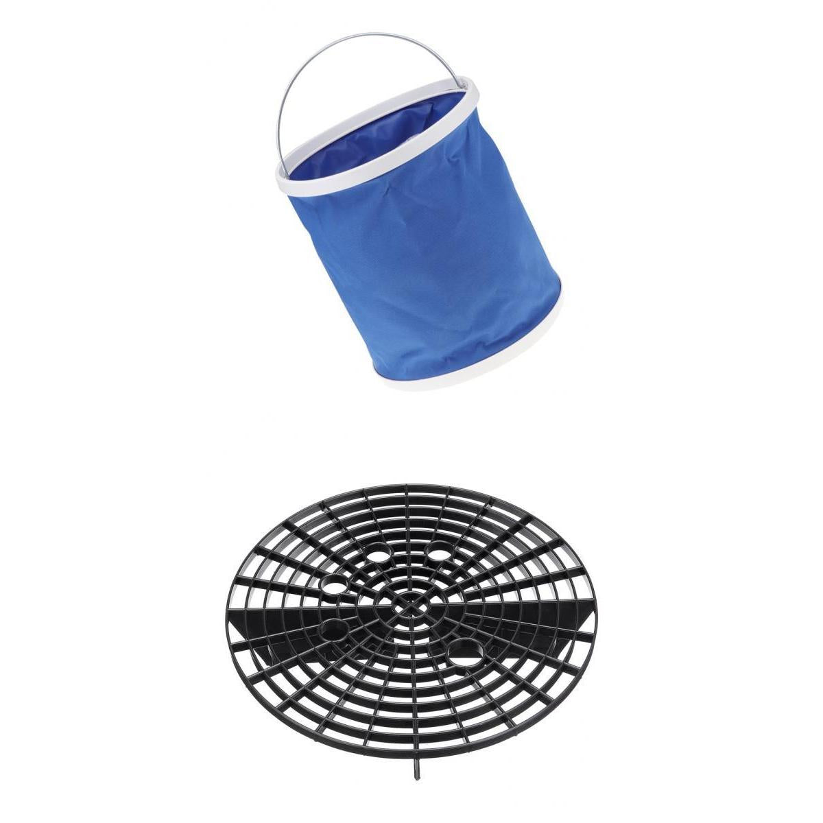 11L Collapsible Bucket Car Wash Storage+Wash Water Bucket Filter