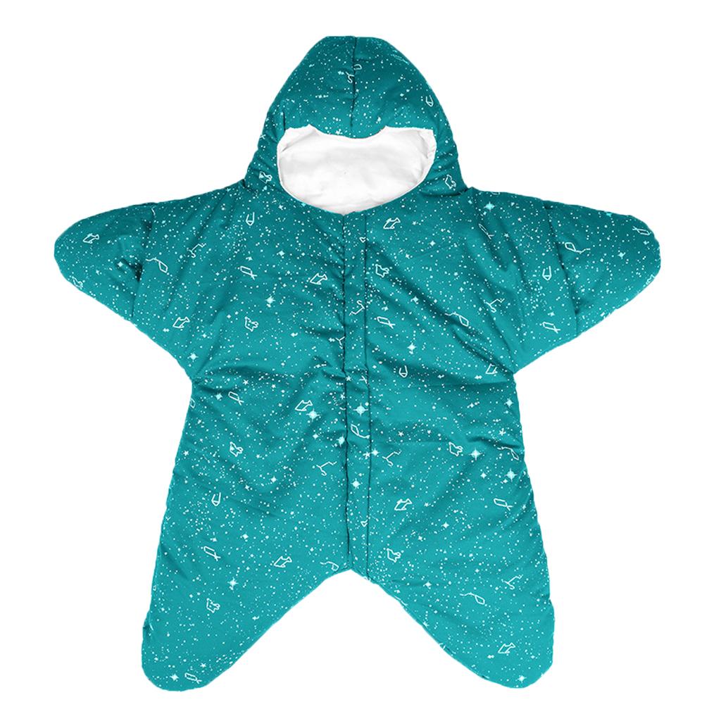 Newborn Infant Sleeping Bag Baby Starfish Swaddle Blanket Sleep Bed Wrap 6-20Months Green