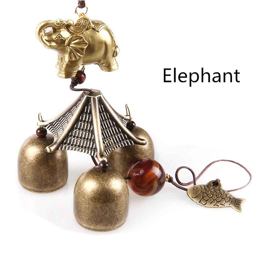 Chinese Bell Lucky Feng Shui Hanging Charm Wind Chime Garden Decor Buddha