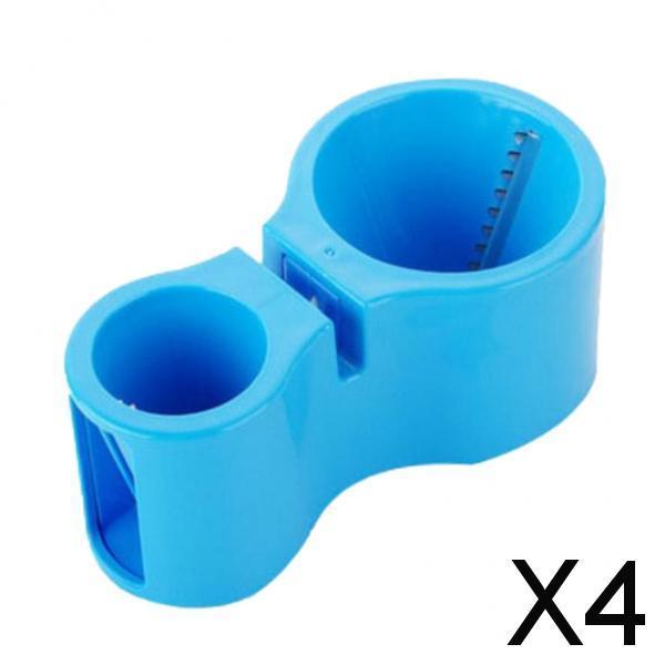 4xKitchen Dual-head Spiral Cutter Vegetable Slicer With Sharpener Blue