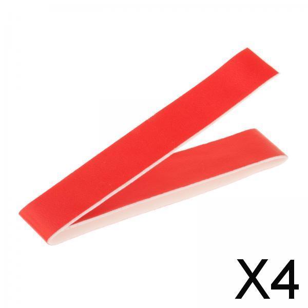 4xBadminton Tennis Racket Head Protector Sticker Frame Protective Tapes Guard Red