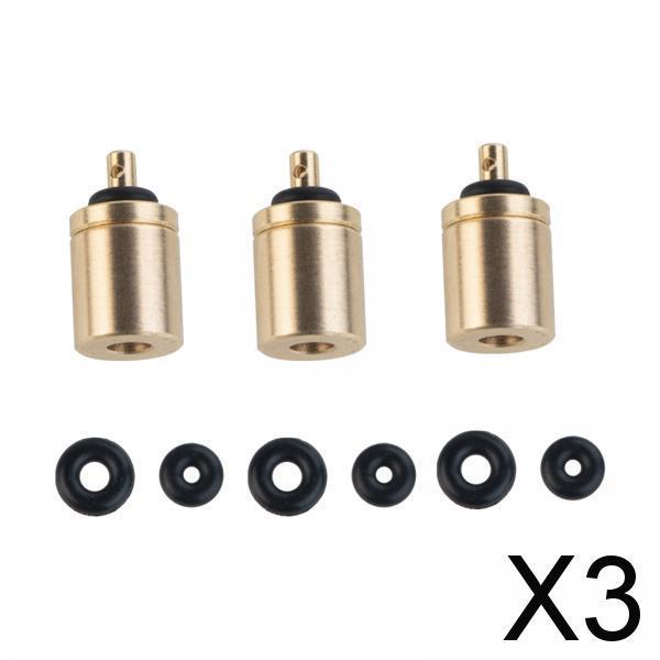 3xGas Refill Adapter Copper Inflation Valve Converter Camping Fishing Backyard 3pcs