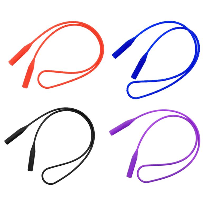 4Pieces Mixed Color Anti-slip Silicone Eyeglasses Strap Sports Strap Holder
