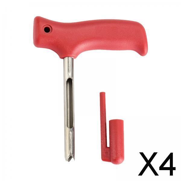 4xDurable Coconut Opener Tool Scraper Non Slip Handle Opener Coconut Meat Tool