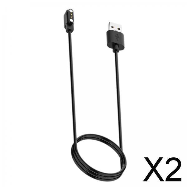 2x3.3ft Smart Watch Charger Magnetic for Noise ,Fast and Safe 1 Meter Black