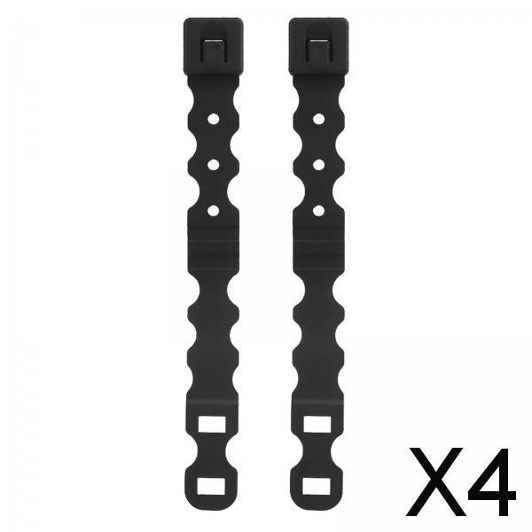 4x2Pcs System Malice Clips Strap Buckle Nylon Magazine Pouch Accessory black