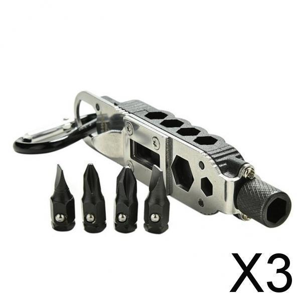 3xCompact Multifunctional Screwdriver Outdoor Portable Hexagon Wrench Survival