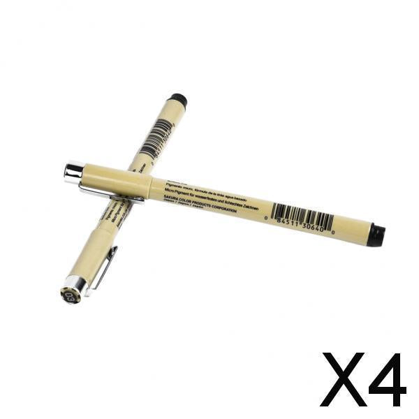4x2Pack of Graphic Thin Line Drawing Pen for Pen Paint Connection Line 0.35mm