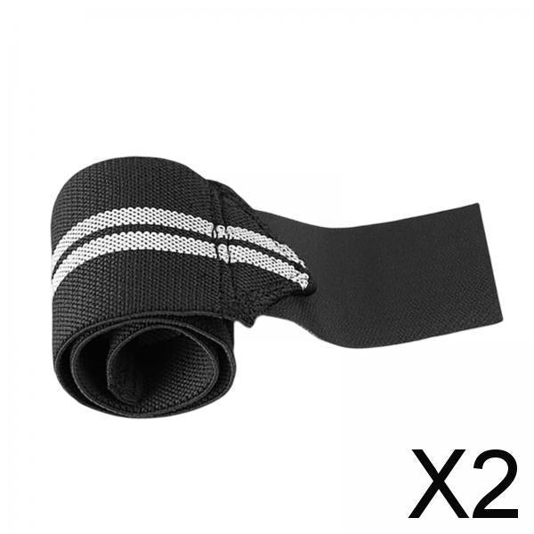 2xWrist Wraps Weightlifting Women Unisex for Weight Bearing Strain Working Out Gray