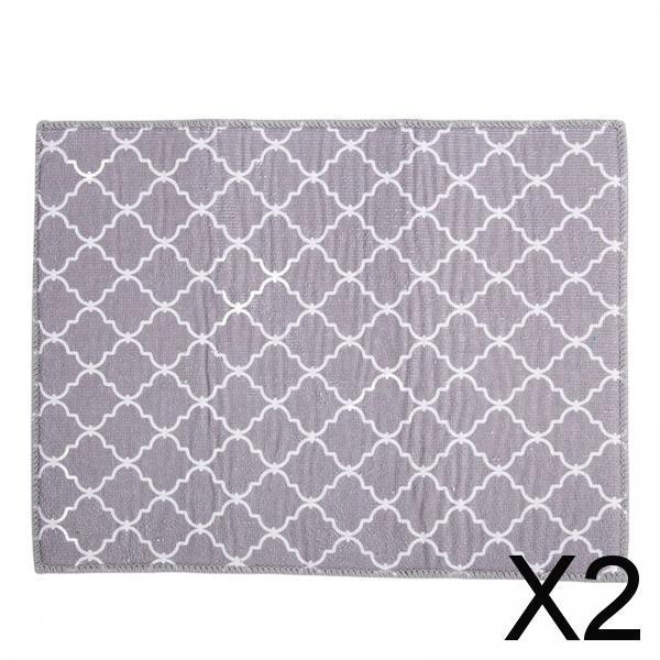 2xMicrofiber Dish Drying Mat Drying Mat Absorbent Quick Drying Dish Drainer