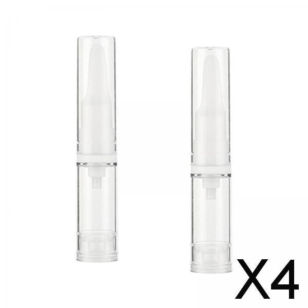 4x2x Travel Press Pump Bottles Foundations Makeup Lotion Vacuum Bottles 10ml