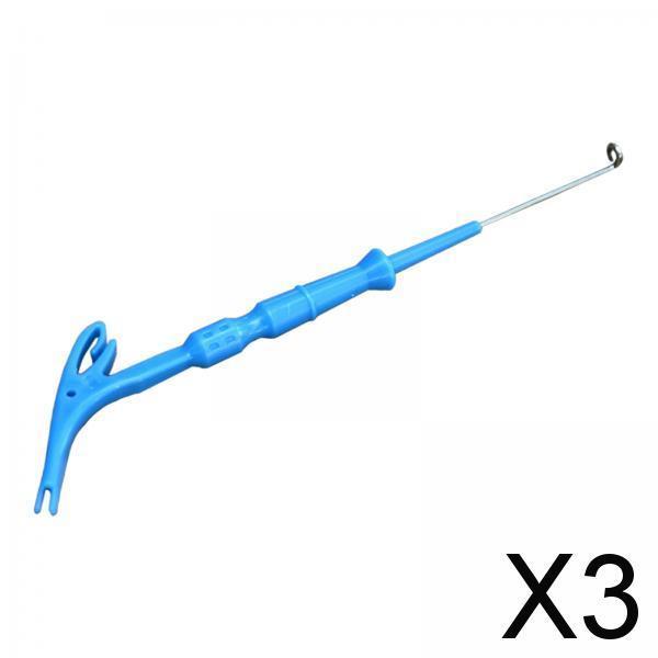 3xFish Hook Remover Dehook Extractor Fast Knotting Fishing Hook Disgorger Gear