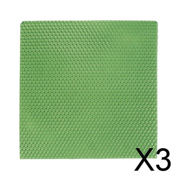 3x20x20cm honeycomb beeswax slice pieces for pillar candle taper DIY  green