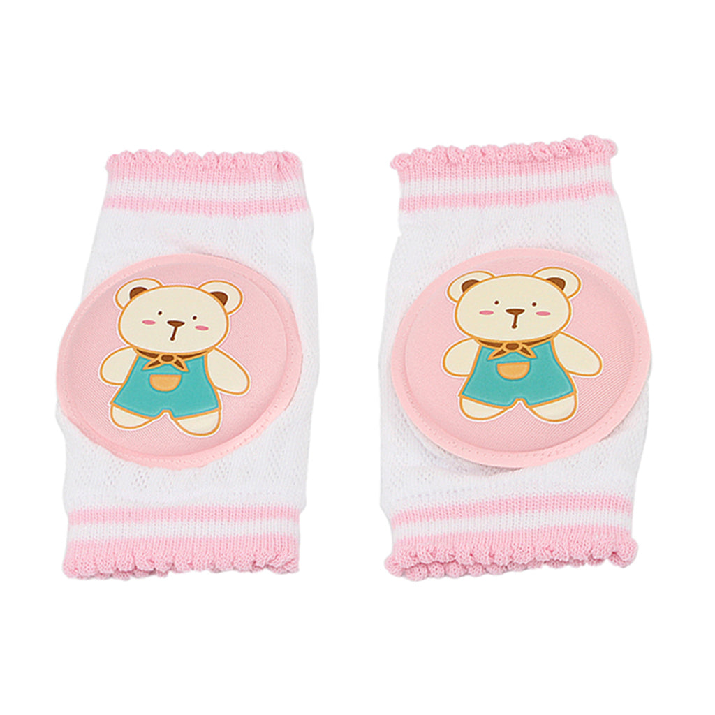Kids Soft Anti-slip Elbow Cushion Crawling Knee Pad  Pink Bear