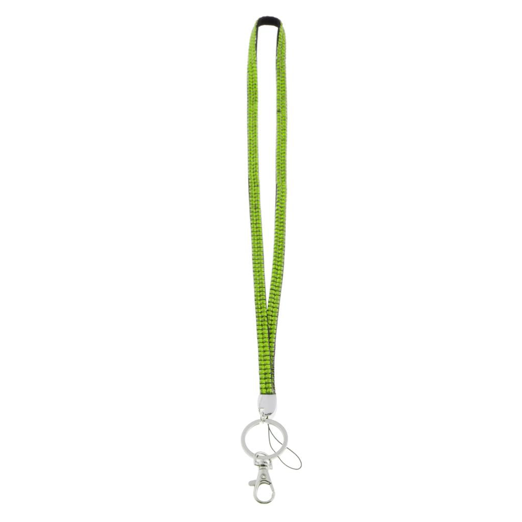 Lanyard ID Badge Card Holder Strap Sparkling Phone Neck Straps Light Green