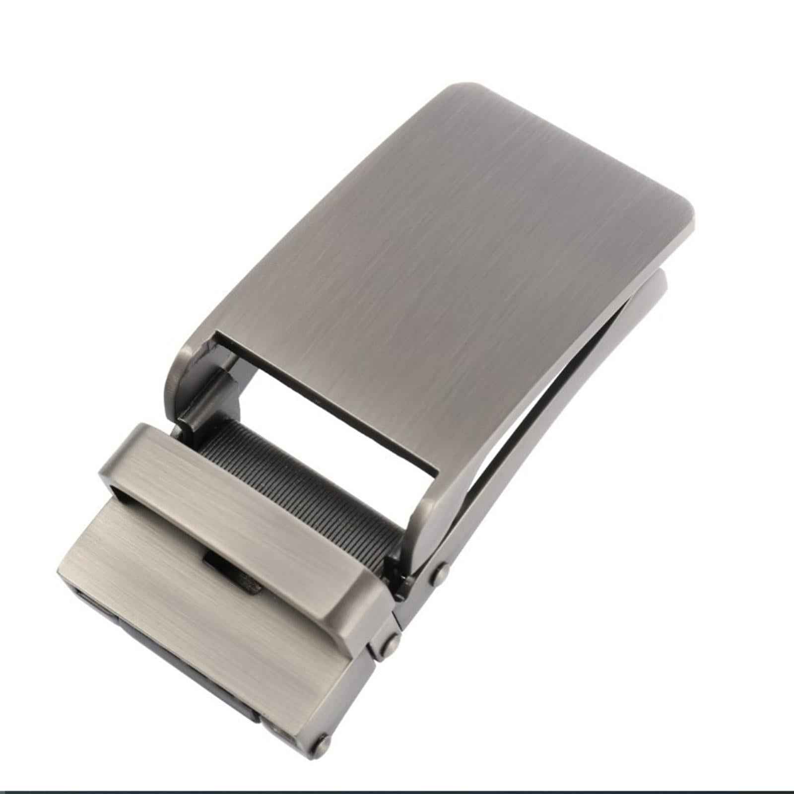 Rectangle Automatic Buckle for 30-31mm Belt Men Pants Belt Buckles Belt Head Matte Silver
