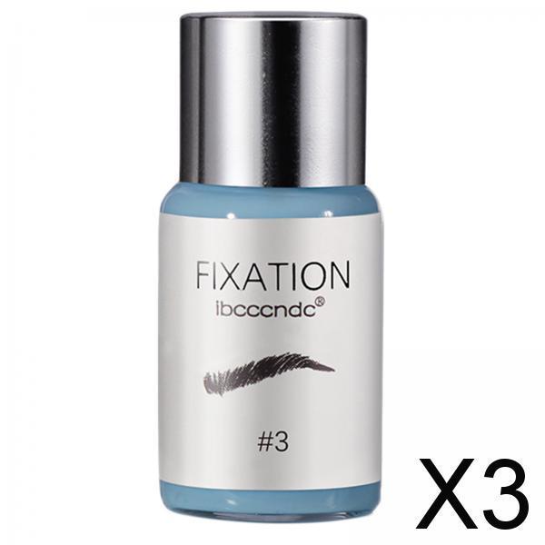 3xBrow Perming Agent Semi-permanets Trendy for DIY Brow Perm Salon Beginners fixative