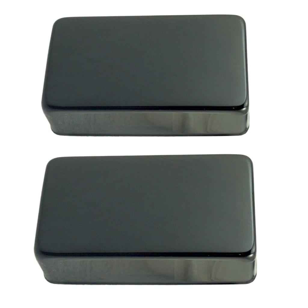2 Pack Sealed Humbucker Pickup Cover for Electric Guitar Parts Black
