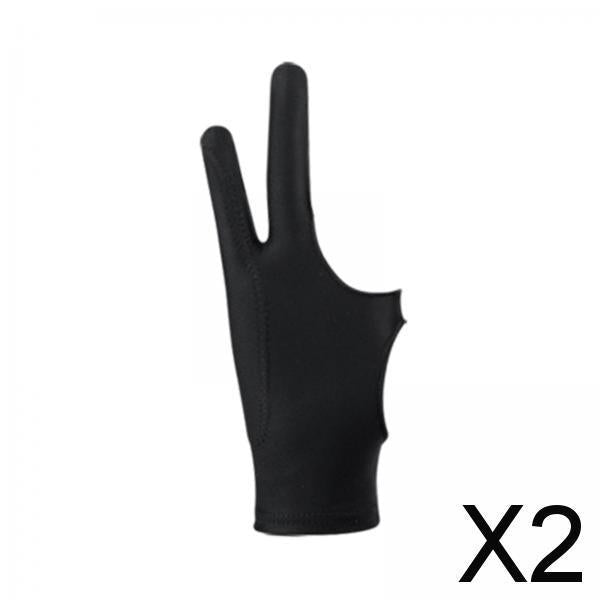 2xArtist Drawing Glove Elastic for Tracing Board Pencil Sketching Painting Two Finger S