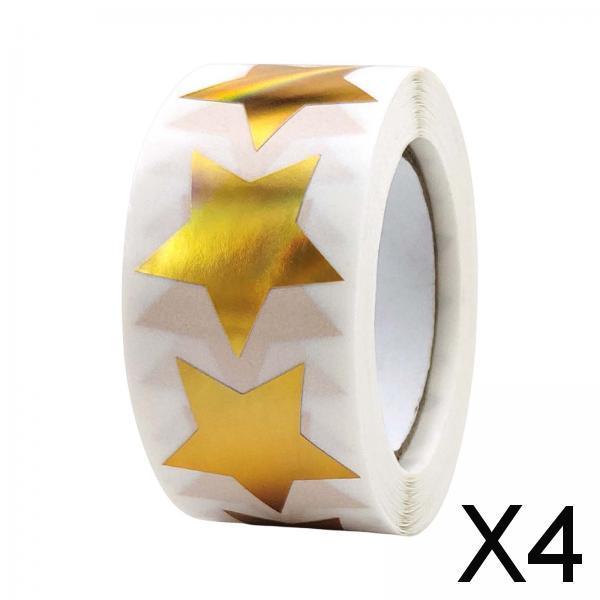 4x500x Star Stickers DIY Stickers Self Adhesive Envelope Stickers for Birthday style F