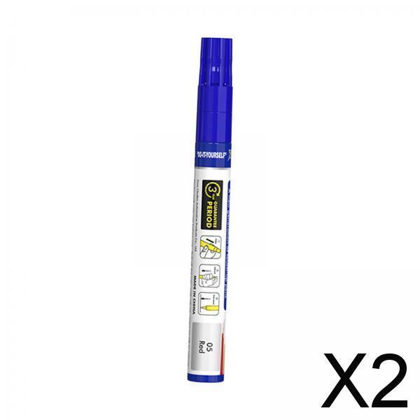 2xCar Touch up Paint Pen Waterproof Supplies Car Scratch Repair Pen Automobile Red