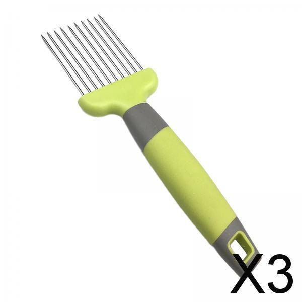 3xStainless Steel Onion Needle Grater Meat Tenderizer for Carrots Lemon Tomato green