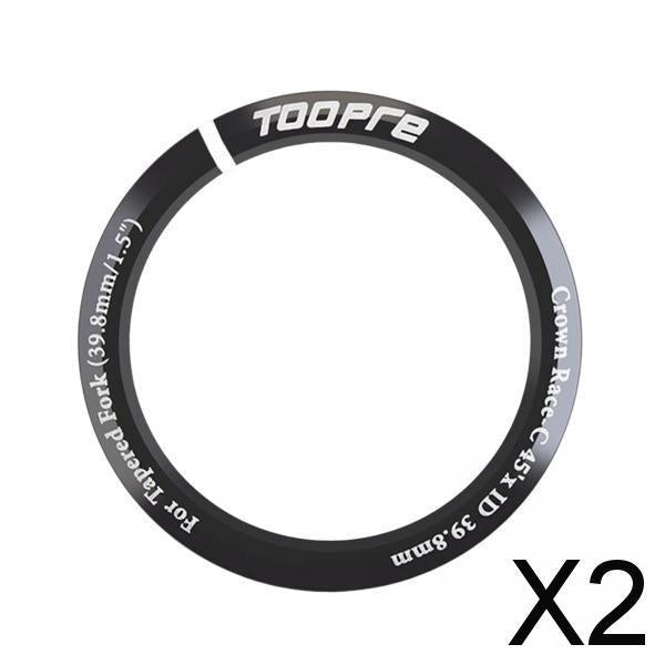 2xMTB Bike Headset Base Spacer for Bicycle Aluminium Alloy Conversion Adapter C Bottom Base