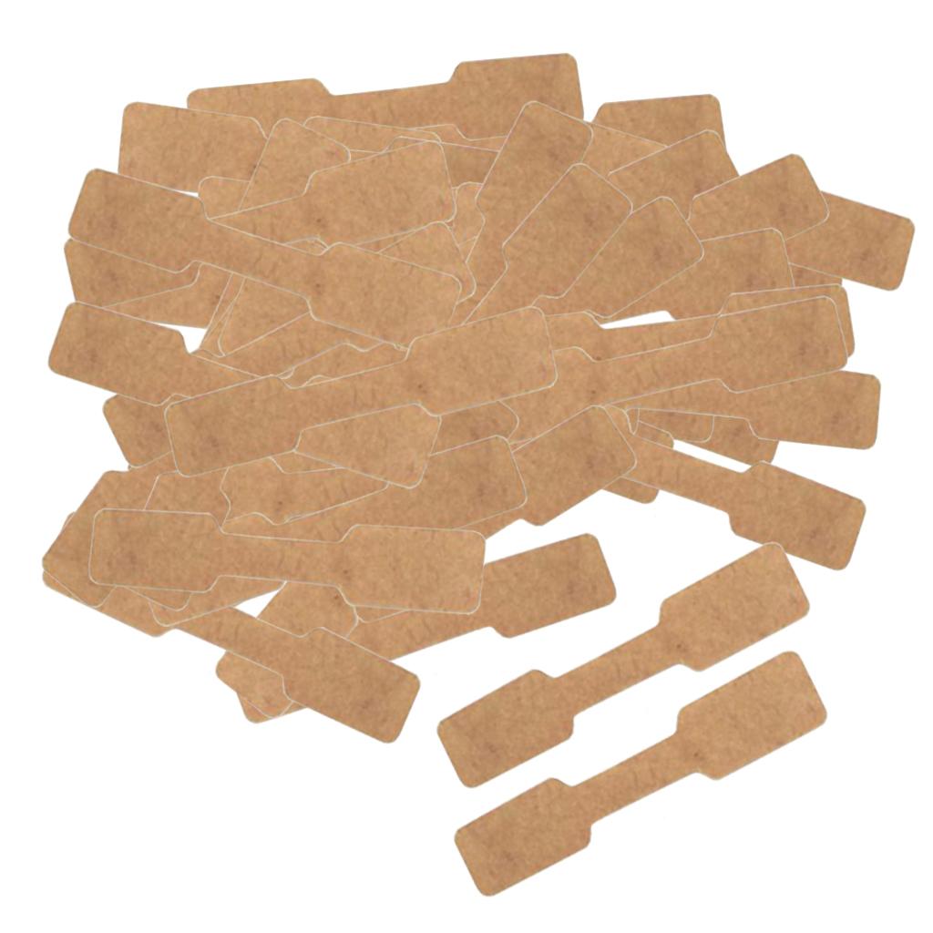 Jewellery Labels Price Tags Self Adhesive Blank Price Tag square kraft paper