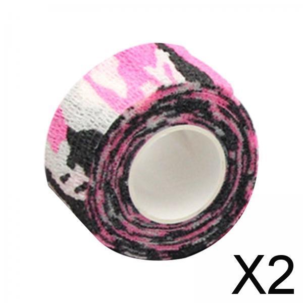 2xSelf Adhesive Bandage Band for Fingers Wrist Ankle Hiking First Aid Supplies Pink