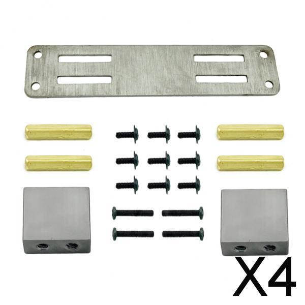 4xUpgrade Servo Fixed Mount MN D90 D91 D99S 1/12 Scale Truck DIY Accessories Silver