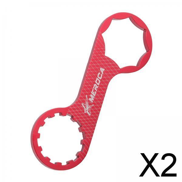 2xBike Fork   Spanner Bicycle Front Fork Wrench for XCR/XCT/XCM/RST Red