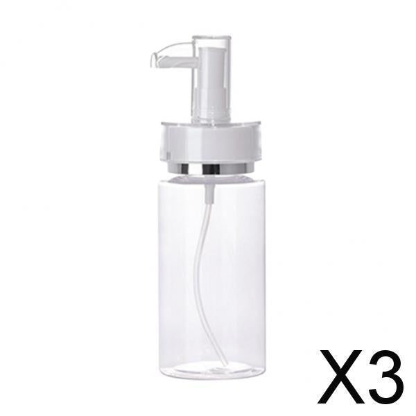 3xEmpty Acrylic Cosmetic Pump Bottle Lotion Dispenser Liquid Container 120ml